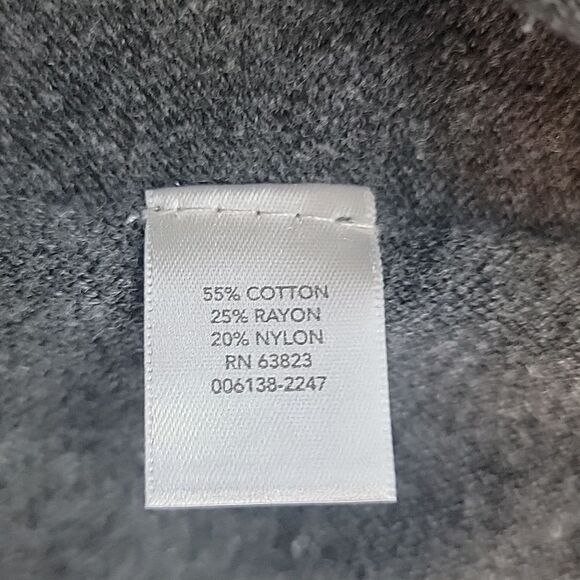 Christopher and Banks Grey Open-Front Sweater extra long Women's Size L - Picture 9 of 11